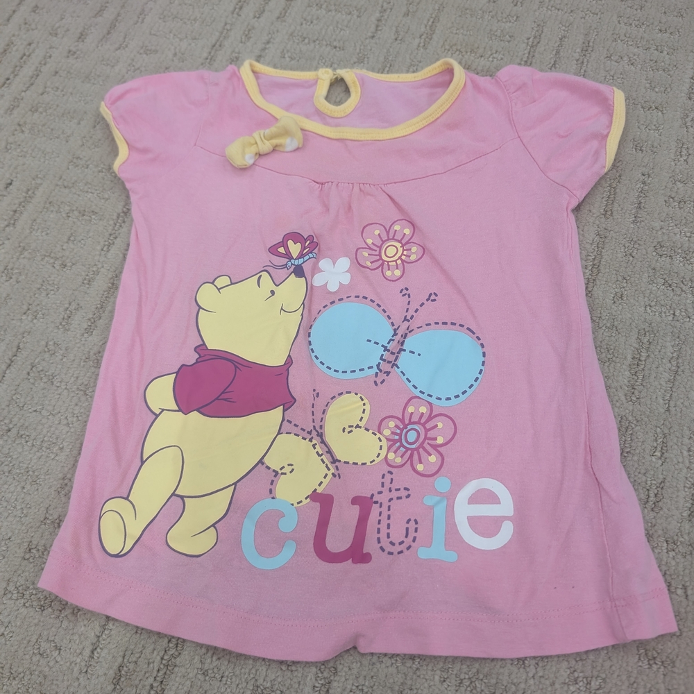 Pink Toddlers T-Shirt with Winnie the Pooh Design